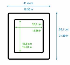 Afmetingen XL cm
